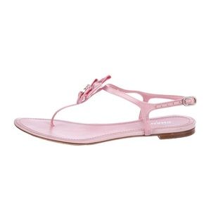 Chanel satin pink sandals